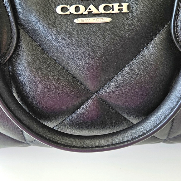🔥 NWT Coach Black Diamond Puffer Rowan Purse 🔥 - Picture 12 of 12